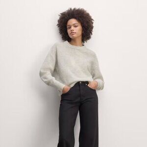 NEW Everlane Women's Alpaca Crew Almond Extra Small